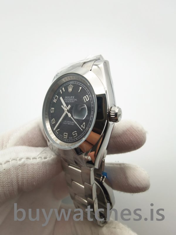 Rolex Datejust 116200 Reloj Automático de Acero Inoxidable 904L Negro 36 Mm