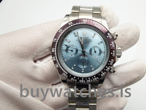 Rolex Daytona 116506 Reloj de platino 950 automático azul claro para hombre