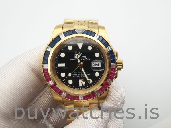 Rolex GMT-Master II 116748 Reloj automático unisex de oro amarillo de 40 mm