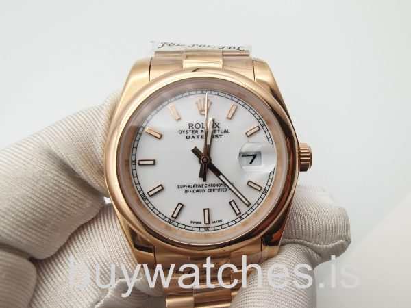 Rolex Datejust 4467 Reloj Automático Unisex 36 Mm Oro Rosa 18k