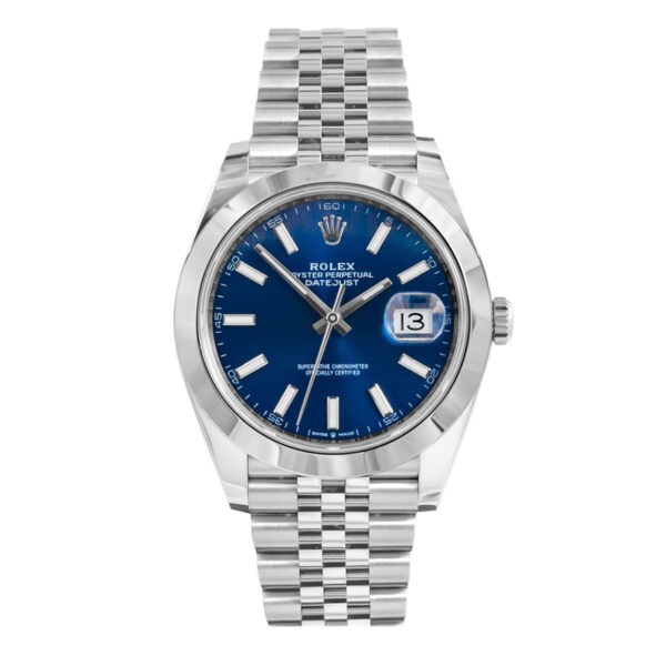 Rolex Datejust 126300 Reloj automático de acero azul para hombre de 41 mm