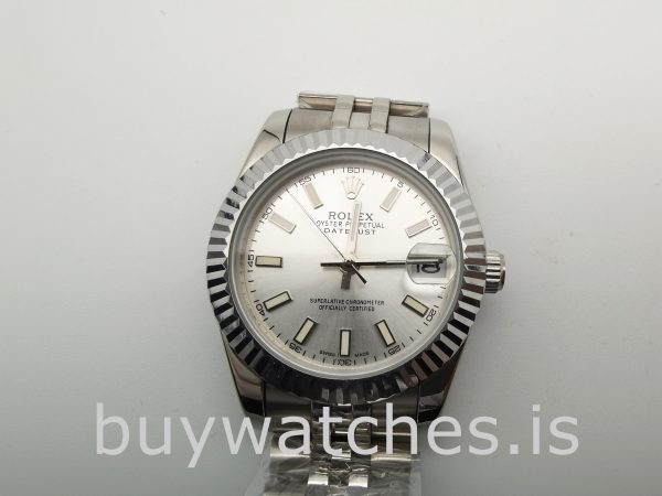Rolex Datejust 68274 Reloj automático plateado para mujer de 31 mm