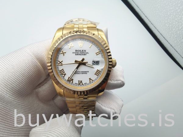 Rolex Datejust 126333 Reloj automático para hombre de acero blanco de 41 mm