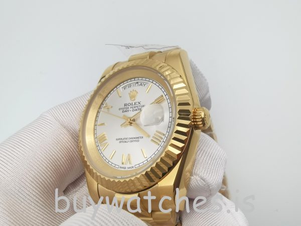 Rolex Day-Date II 218238 Reloj automático para hombre de oro amarillo de 41 mm