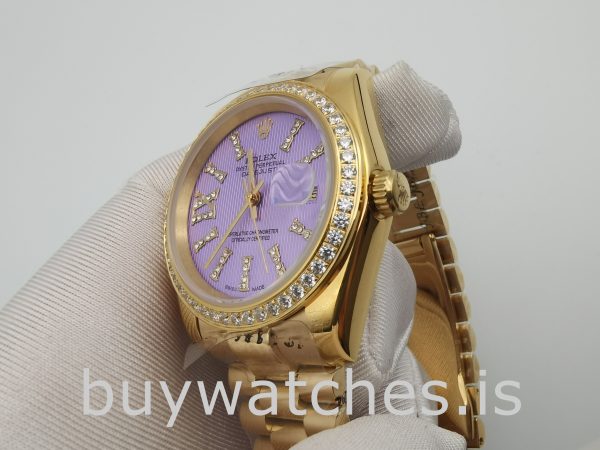 Rolex Datejust 278384 Reloj morado automático para mujer de 31 mm