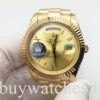 Rolex Day-Date 228238 Reloj de acero automático unisex dorado de 40 mm