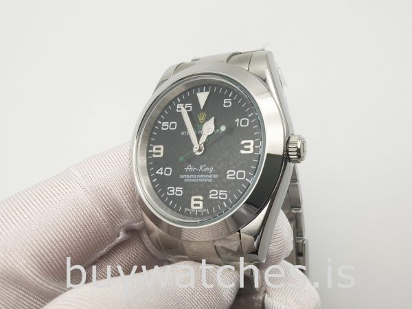 Rolex Air-king 116900 Reloj automático negro para hombre de 40 mm