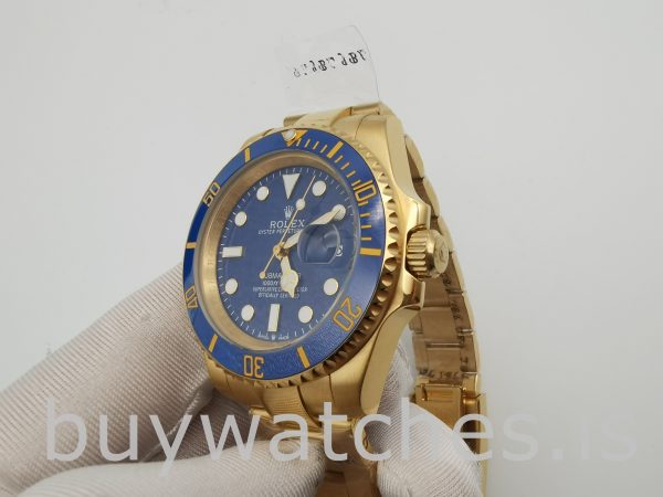 Rolex Submariner 116618LB Reloj para hombre con esfera azul de 40 mm