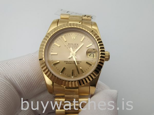 Rolex Datejust 68278 Reloj automático Champagne Dial Ladys de 31 mm