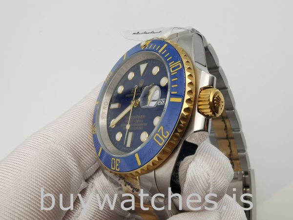 Rolex Submariner 116613LB Reloj redondo dorado de acero inoxidable de 40 mm