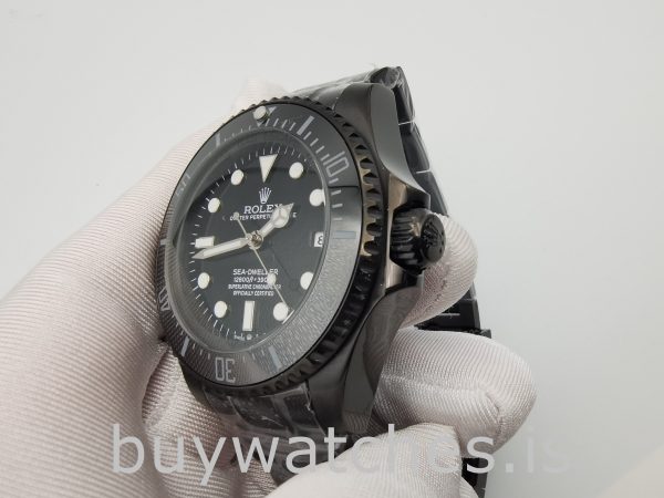 Rolex Deepsea 116660 Reloj automático de acero inoxidable negro de 44 mm