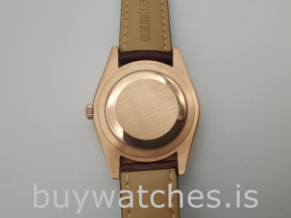 Rolex Sky-Dweller 326135 Reloj de cuero con esfera de chocolate de 42 mm