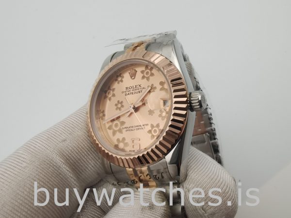 Rolex Datejust 178271 Reloj unisex de 31 mm con esfera floral rosa