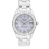 Rolex Datejust 81339 Dial blanco 34mm Reloj para dama con 31 joyas