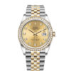 Rolex Datejust 126283RBR 36mm Reloj para dama con esfera color champán