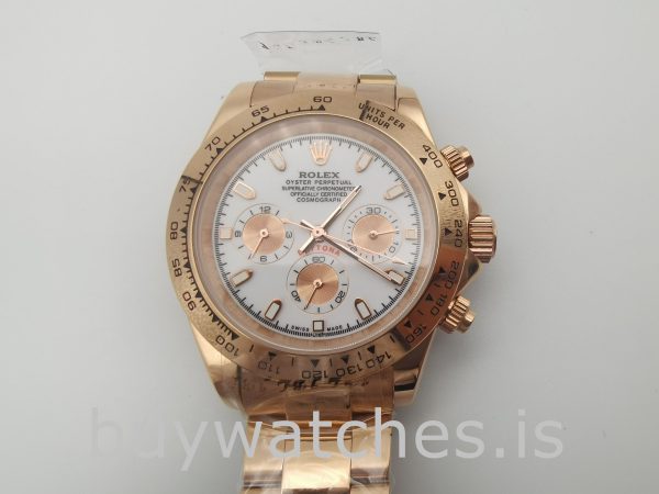 Rolex Daytona 116505 Reloj para hombre con esfera de oro rosa de 40 mm