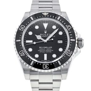 Rolex Sea-Dweller 116600 Reloj para hombre con esfera negra de acero de 40 mm