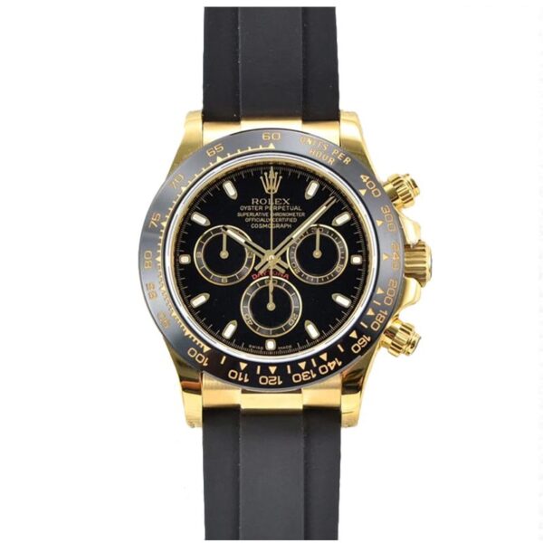 Rolex Cosmograph Daytona Reloj para hombre de 40 mm con esfera negra